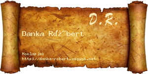 Danka Róbert névjegykártya