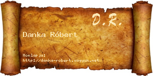 Danka Róbert névjegykártya